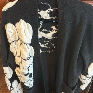 Commence Black and White Floral Cardigan